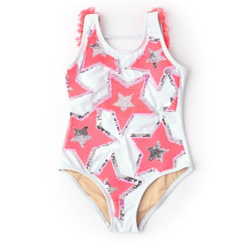 Flip Sequin Fringe Back 1pc - Stars