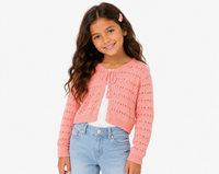 Flower Cardigan Peach