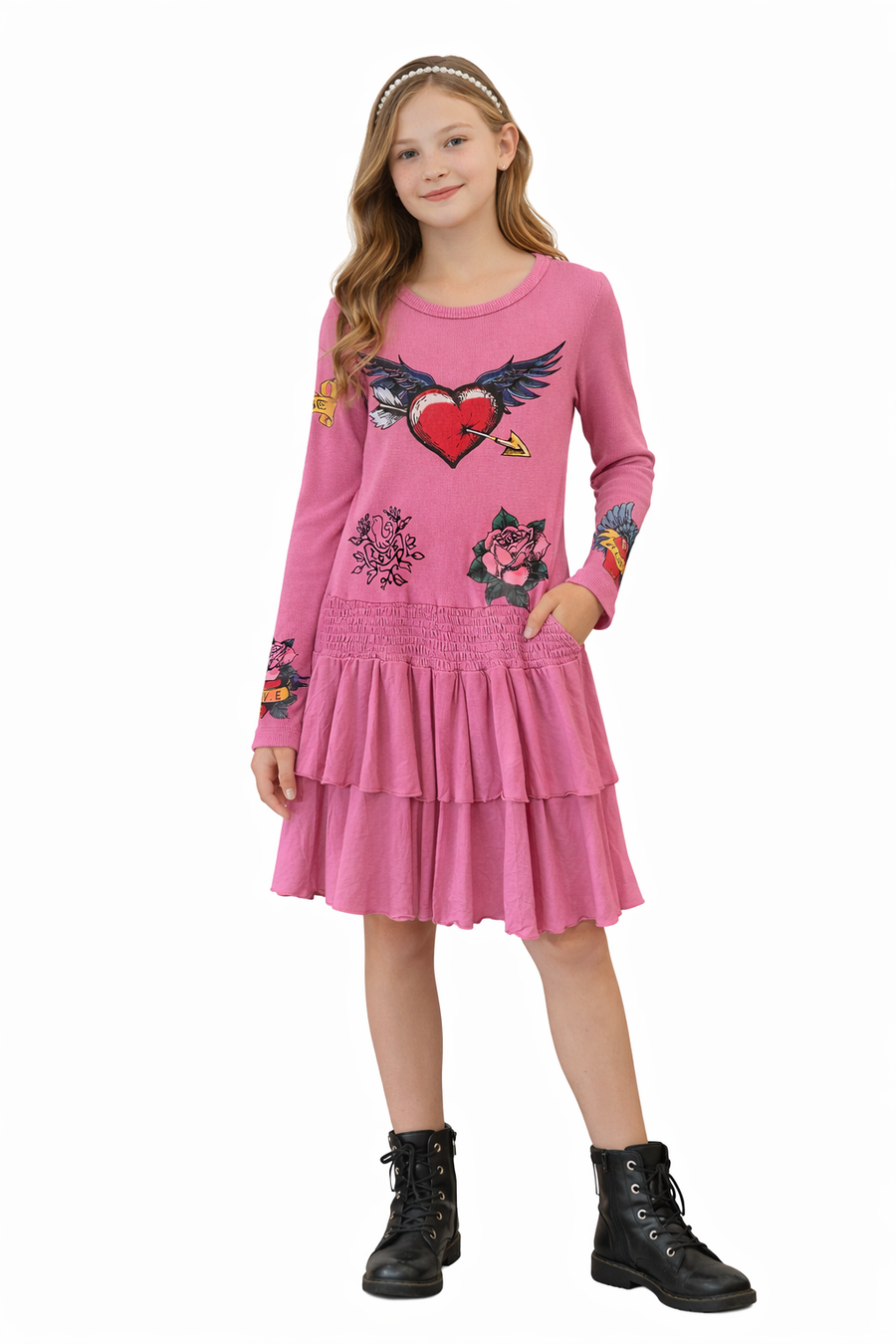 Flowers Dress Pink