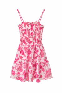 Flowers Dress Pink/White