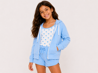 Flowers Sweatshirt Blue