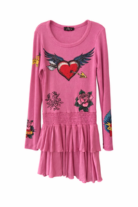 Flowers Dress Pink