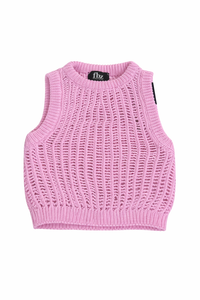Flowers vest pink