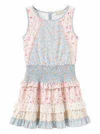 HB Printed Dress Cream Multi