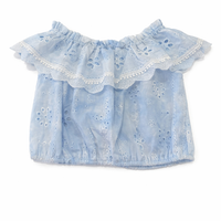 HB Tie Peasant Top Blue