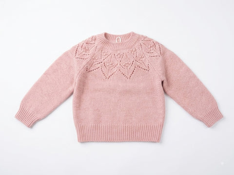 Mayoral 4318 Open Weave Sweater Pastel Mez
