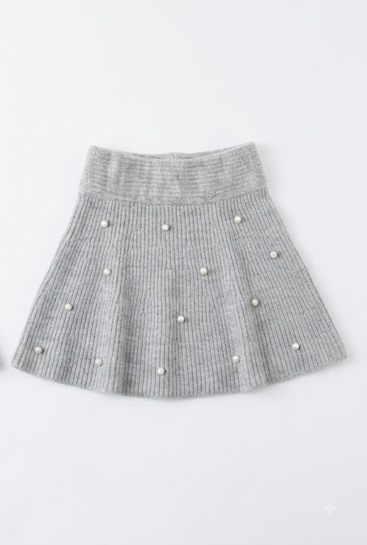 Mayoral Knit Skirt Grey