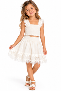 Nariel Skirt Set white