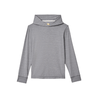Durant Long Sleeve Hooded Tshirt - Navy Grey