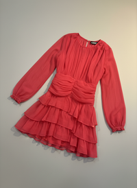 Katie J Morgan Dress Raspberry