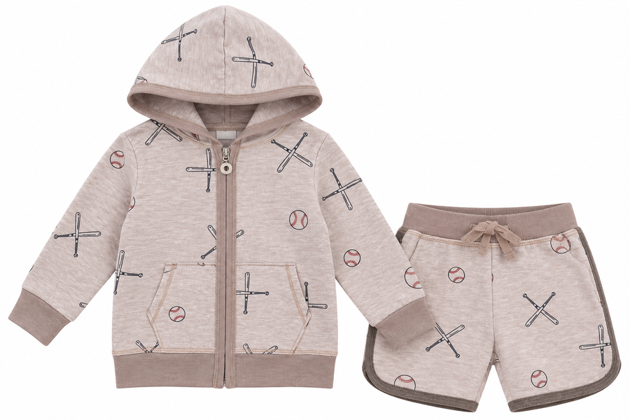 Cozii Hoodie/Shorts Baseball Set