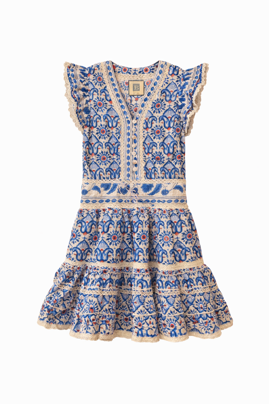 LB Lisa Dress Red Wht/Blue