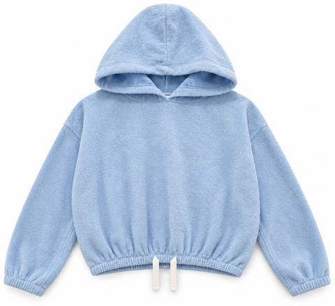 terry hoodie - blue