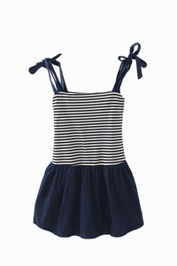 Lil Olin Bubble Dress Navy