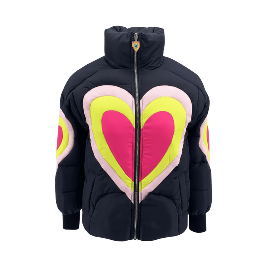 Lola Electric Heart Puffy - Black