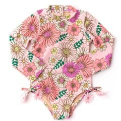 Long Sleeve 1pc & Tutu - Retro Blossom