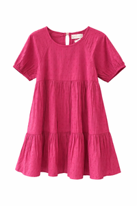 Lucky Jade Dress Berry Swiss Dot