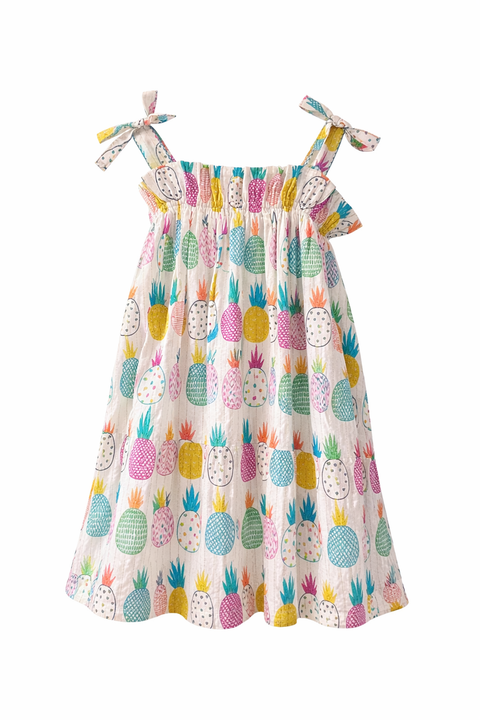 Lucky Jade Dress Pineapple