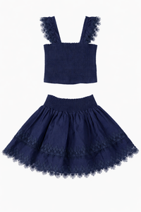 Mariel Skirt Set Navy