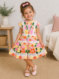 Marlo Anais Embroidered Dress Floral