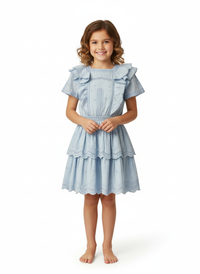 Marlo Freya Mini Dress Powder Blue