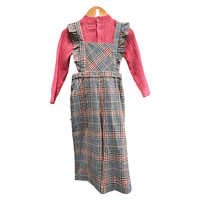 Mayoral 2696 overalls plaid