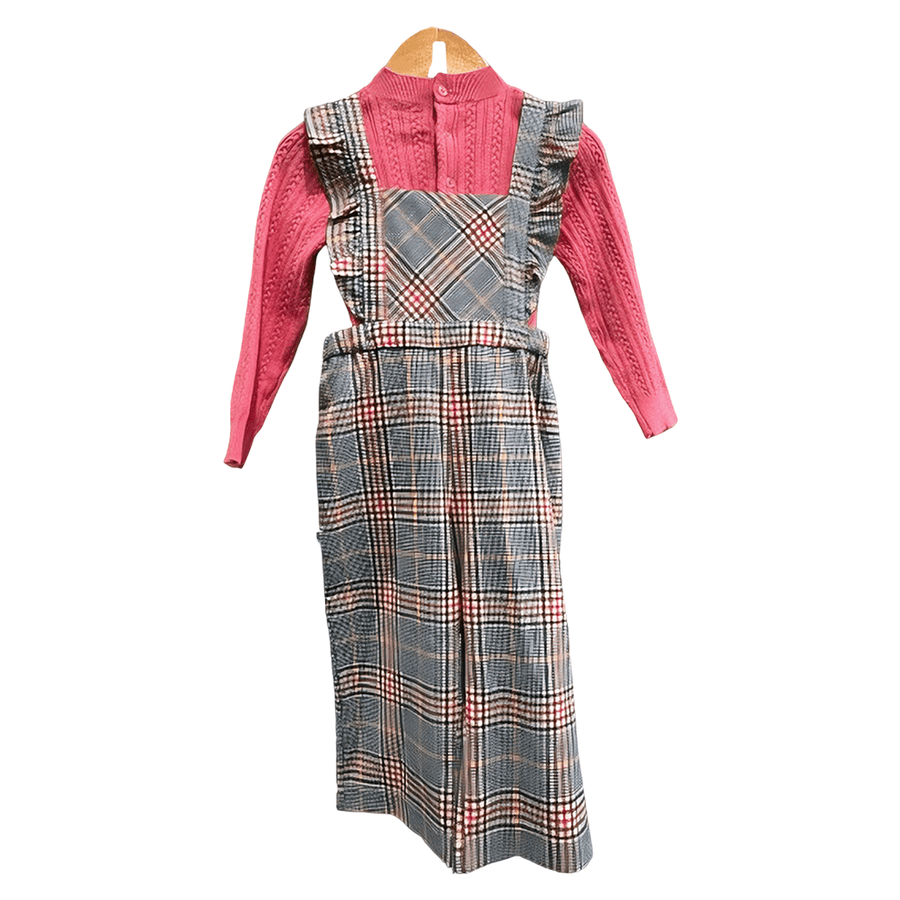 Mayoral 2696 overalls plaid