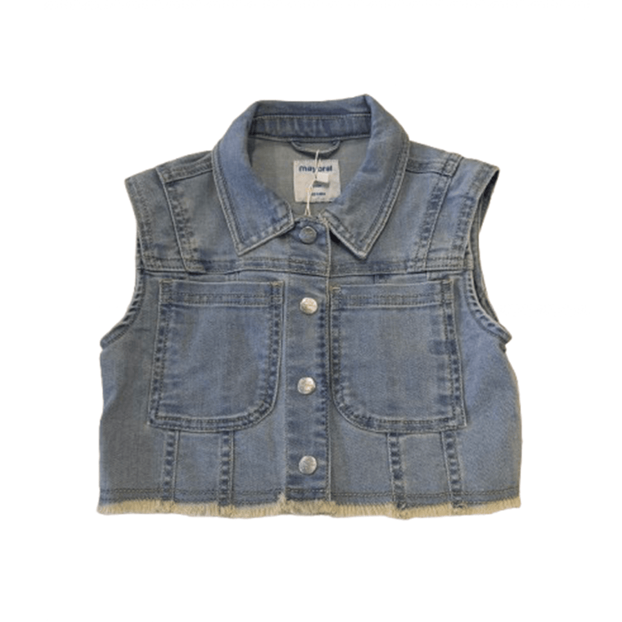 Mayoral 3364 Denim Vest - Medium Denim