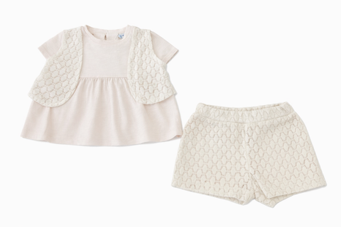 Mayoral Crochet Short Set