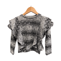 Mia Ruffle Sweater - Grey