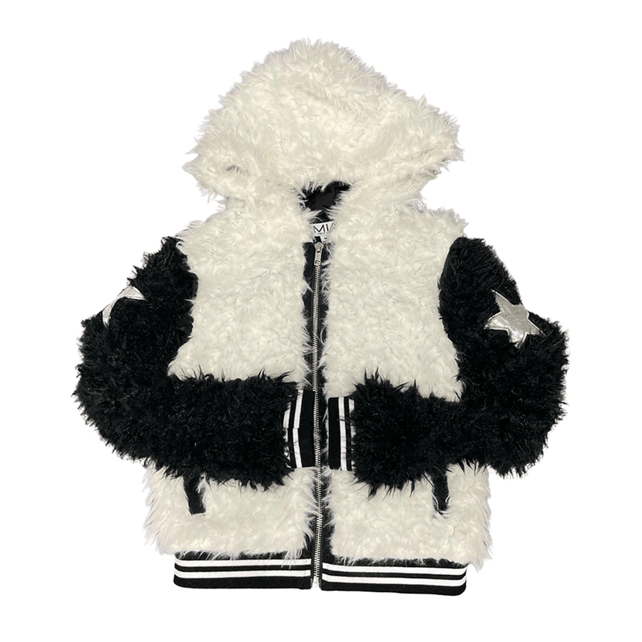 Mia Shag Jacket - Colorblock