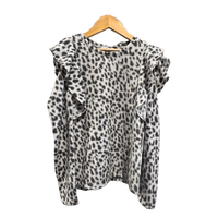 Mia Sweater - White Leopard