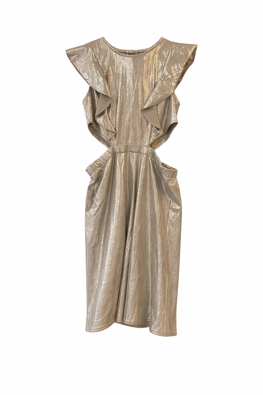 Mia Casecade Dress Silver