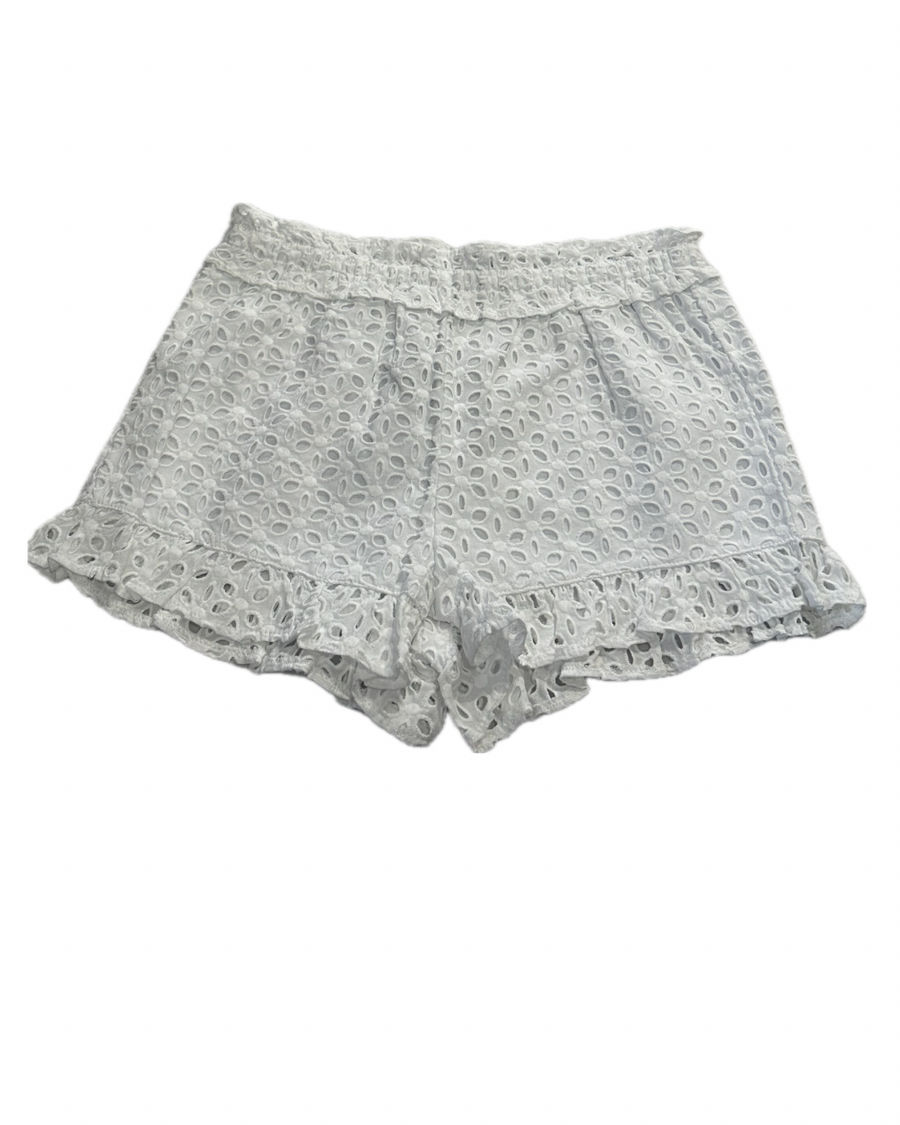 Mia Eyelet Shorts White