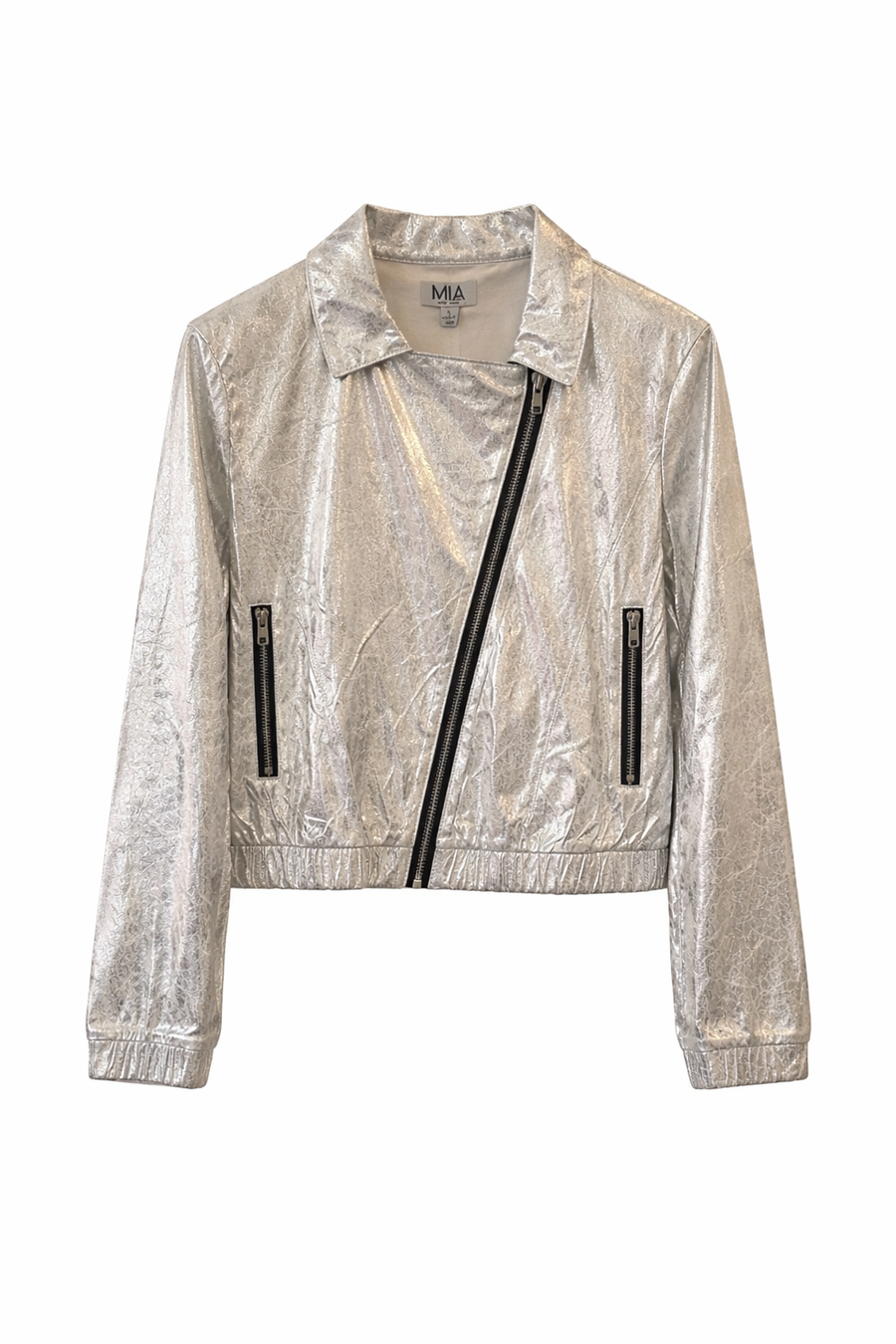 Mia Moto Jacket Silver