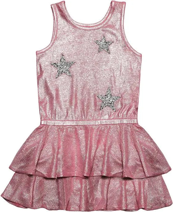 Mia Tiered Dress pink
