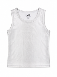 Mia Metallic Tank Silver