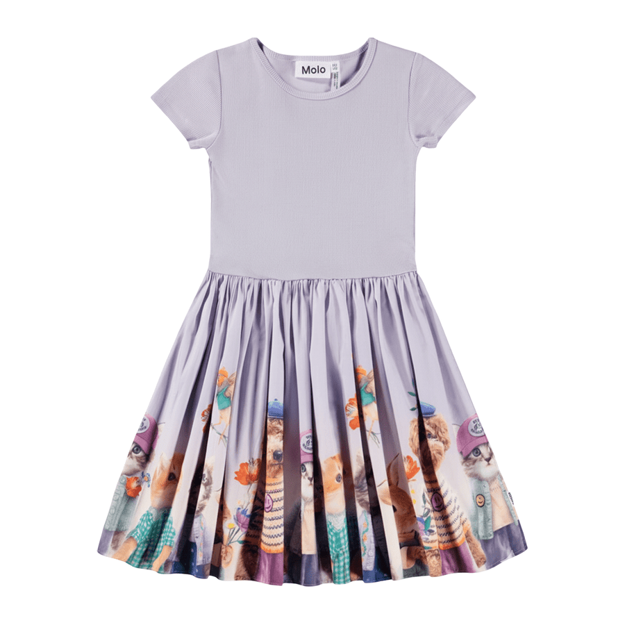 Molo Cissa Cutie Short Sleeve Dress - Light Purple