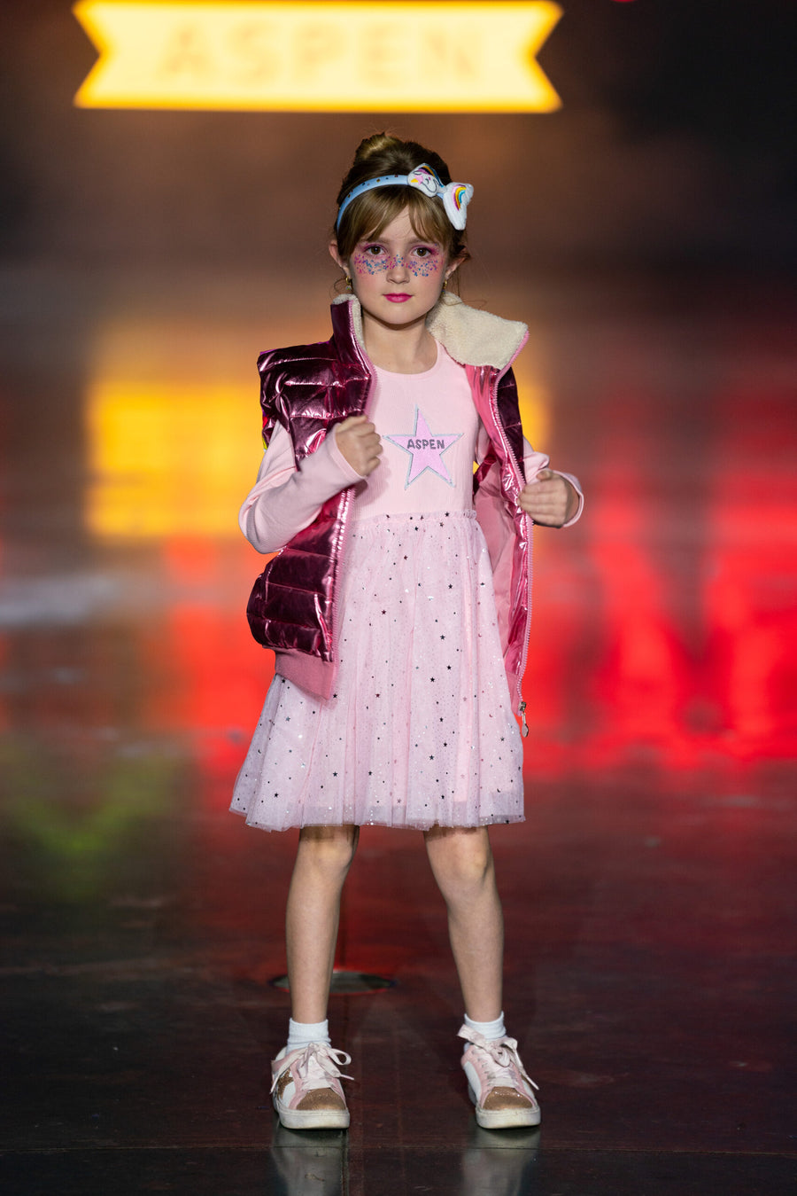 Aspen's Star Tutu Longsleeve Dress