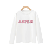 Aspen's Bubble LS - White & Pink