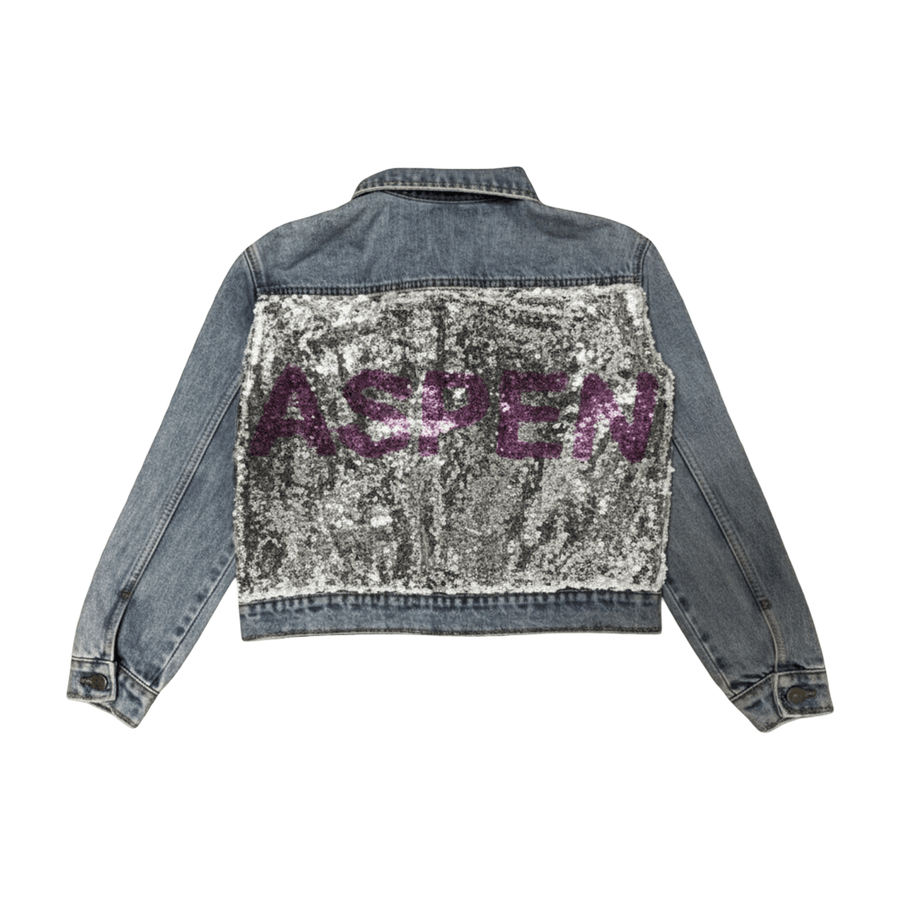 Aspen's sequin Reversible sequin jacket