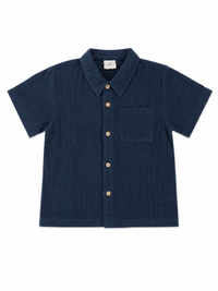 Pink Chicken Shirt Navy