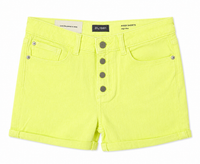 Piper High Rise Shorts: Cuffed Lemonade