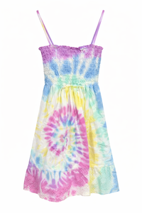 EYELET DRESS RAINBOW