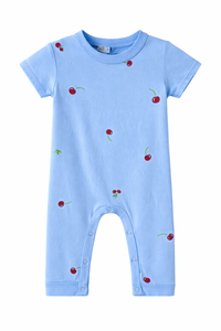 Ruffle Romper Blue