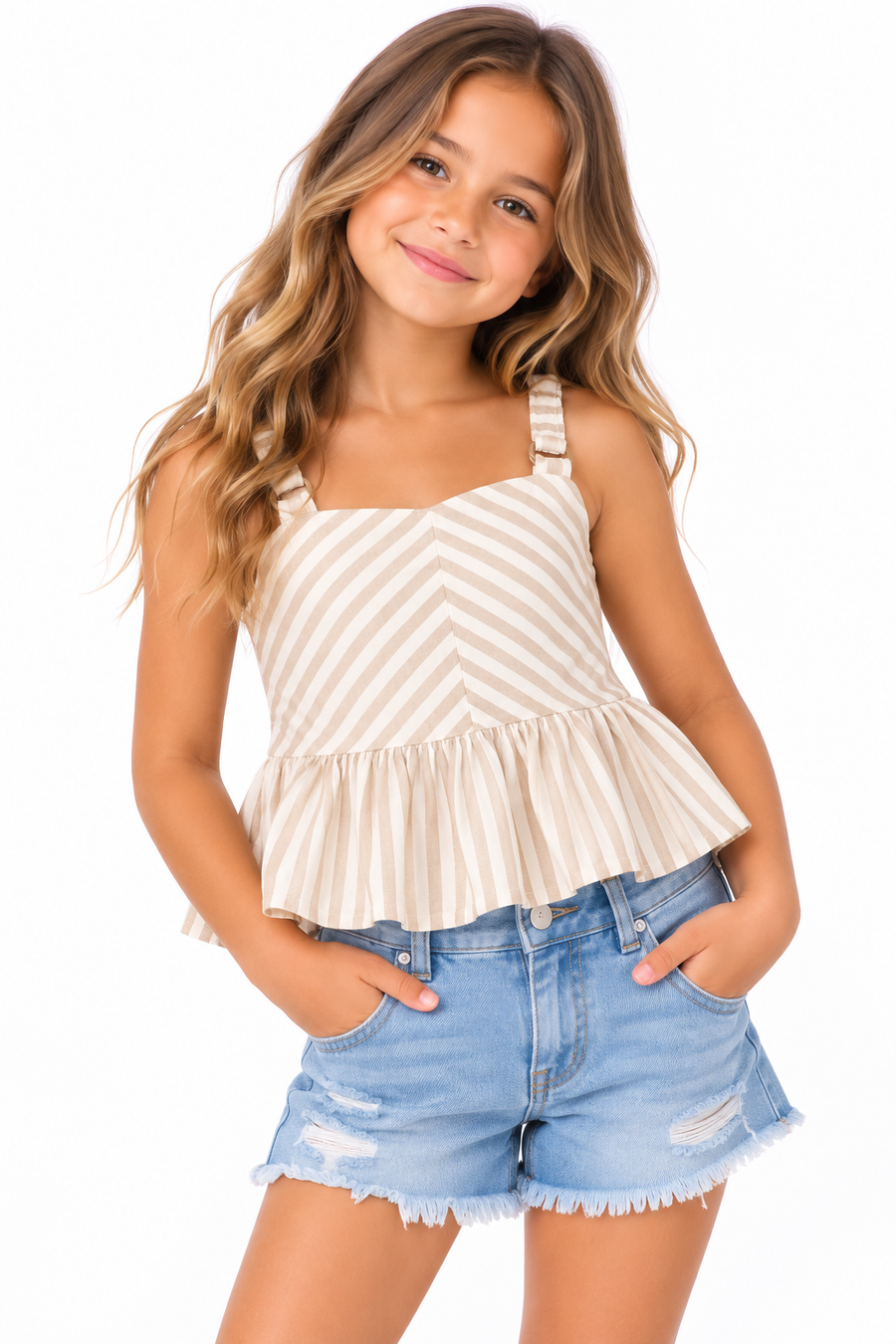 Mayoral 6107 Loose shirt Beige