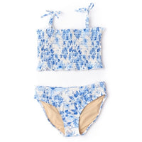 Smocked Bikini - Hibiscus Rose