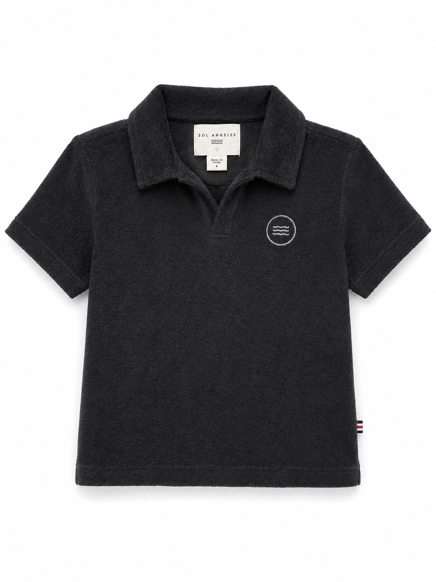 Sol Polo Shirt Terry - Black