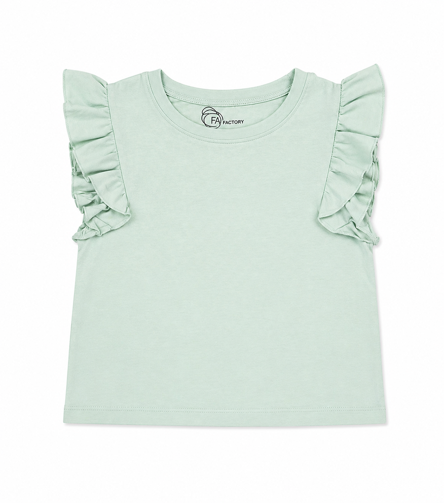Tendencias Ruffle T Green