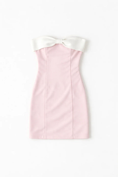 Theme Dress Bow Pink